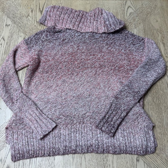 American‎ Eagle Outfitters Womens Small Pink Ombre Cowl Neck Pullover Sweater - Picture 3 of 9